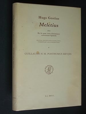 Meletius: sive De iis quae inter Christianos conveniunt Epistola [Letter on the Points of Agreeme...