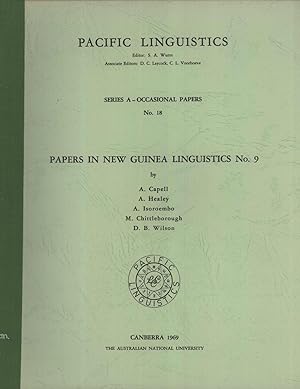 Seller image for Papers in New Guinea Linguistics No. 9 (Pacific Linguistics, Series A - Occasional Papers, 18) for sale by Masalai Press