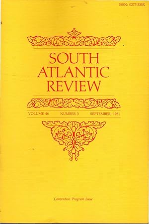 Seller image for South Atlantic Review: Volume 46. No. 3: September, 1981 for sale by Dorley House Books, Inc.