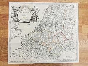 Karte der Niederlande, 1742 / 'Les XVII. Provinces dites les Pays-Bas ou l'on dinstingue exacteme...