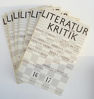 LITERATUR UND KRITIK. Jahrgang 1967, 6 Hefte (Heft 11, 12, 13, 14, 15, 16/17).