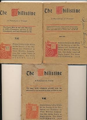 Seller image for The Philistine: a Periodical of Protest, December, 1906 August, 1908, September, 1909 for sale by Bookshelf of Maine