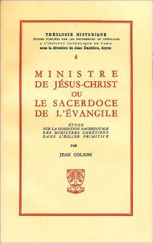 TH n°4 - Ministre de Jésus-Christ ou le sacerdoce de l'Evangile