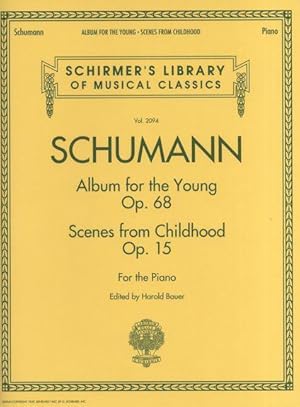 Seller image for SCHUMANN R. - Album de la Juventud Op.68 y Escenas de Nios Op.15 para Piano (Bauer) for sale by Mega Music