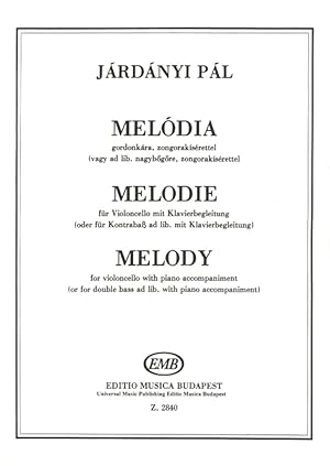 Seller image for JARDANYI P. - Melodia para Violoncello y Piano for sale by Mega Music