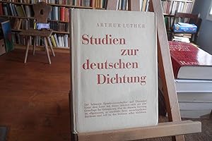 Bild des Verkufers fr Studien zur deutschen Dichtung. zum Verkauf von Antiquariat Floeder