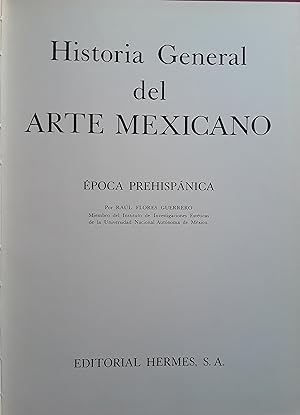 Seller image for Historia general del arte mexicano. poca prehispnica for sale by librisaggi