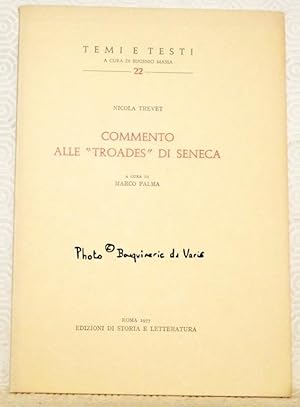 Bild des Verkufers fr Commento alle "Troades" di Seneca. A cura di Marco Palma.Temi e testi, a cura di Eugenio Massa, vol. 22. zum Verkauf von Bouquinerie du Varis