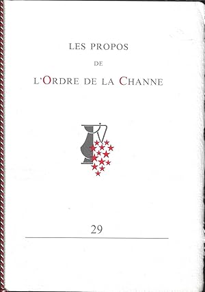 Les propos de l'ordre de la Channe n°29