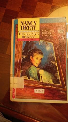 Imagen del vendedor de The Elusive Heiress (Nancy Drew #68, The Elusive Heiress ( MINSTREL BKS PICTORIAL HARDBACK ,NANCY WITH FLASHLITE LOOKING THRU BROKEN GLASS WINDOW, Cover Art Bruce Emmett a la venta por Bluff Park Rare Books