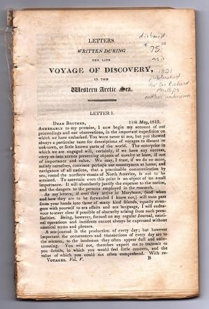Letters Written During the late Voyage of Discovery in the Western Arctic Sea