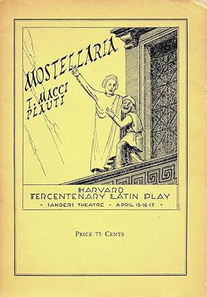 Mostellaria Of Plautus (Harvard Tercentenary Latin Play)