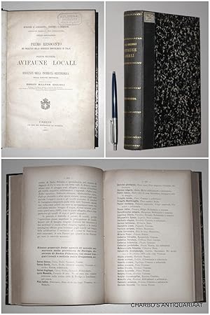 Bild des Verkufers fr Primo resoconto dei risultati dell'inchiesta ornitologica in Italia. Parte seconda: Avifaune locali. zum Verkauf von Charbo's Antiquariaat