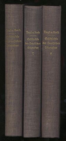 Imagen del vendedor de Geschichte der Deutschen Literatur von den ltesten Zeiten bis zur Gegenwart. Band 1-3. a la venta por Leonardu