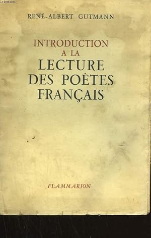 Bild des Verkufers fr INTRODUCTION A LA LECTURE DES POETES FRANCAIS. zum Verkauf von Le-Livre