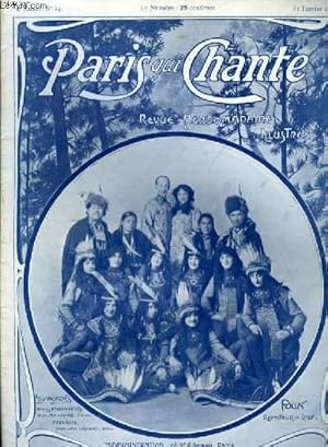 Seller image for PARIS QUI CHANTE 2me anne N 54 Le Joyeux garde Barrire par F. CHAUDOIR, C'est Gentil d'etre'venu par L. DEL, Plainte Amoureuse par P. VIDAL, Blondinette par R. POMPILIO, l'me de la Terre par M. LEGAY. for sale by Le-Livre