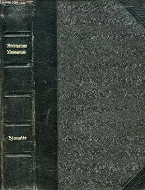 Bild des Verkufers fr BREVIARIUM ROMANUM, PARS HIEMALIS zum Verkauf von Le-Livre