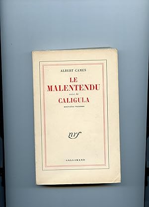 Image du vendeur pour LE MALENTENDU suivi de CALIGULA. Nouvelles versions. mis en vente par Librairie CLERC