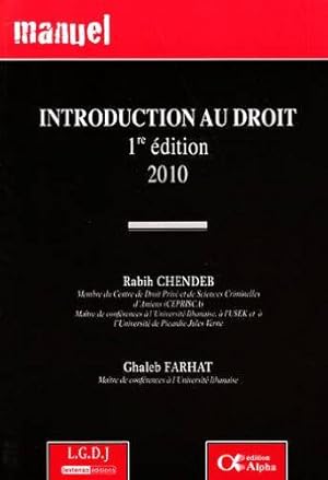 Seller image for Introduction au droit for sale by JLG_livres anciens et modernes