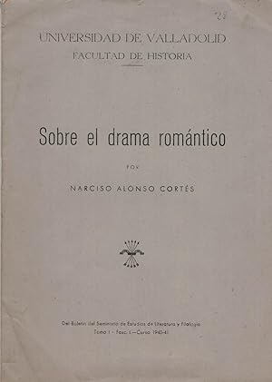 Seller image for SOBRE EL DRAMA ROMNTICO for sale by Librera Torren de Rueda