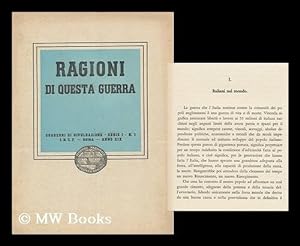 Seller image for Ragioni Di Questa Guerra for sale by MW Books Ltd.