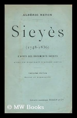 Seller image for Sieyes (1748-1836) D'Apres Des Documents Inedits for sale by MW Books Ltd.