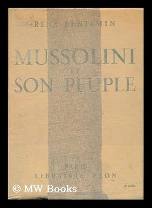 Seller image for Mussolini Et Son Peuple : Avec 8 Gravures Hors Texte for sale by MW Books Ltd.