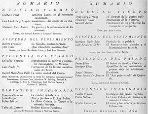 Image du vendeur pour Revista Cuadernos Americanos. - Ao IV, 1945. No. 6 Nov-Dic. & Ao V, 1946. No. 1 Ene-Feb.- Pedro Salinas: La Gran Cabeza de Turco ; Emilio Prados: Nostalgias del Jardn Perdido ; Len Felipe: Alas y Jorobas o El Rey Bufn [2 vol.] mis en vente par Lirolay