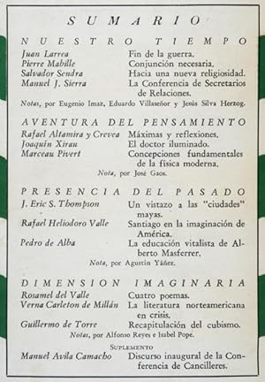 Revista Cuadernos Americanos. - Año IV, 1945. No. 2 Mar-Abr. - Guillermo de Torre: Recapitulación...