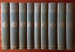 Bild des Verkufers fr Bibliotheca Germanorum Erotica et Curiosa (complete in 9 Vols. Plus Supplement) zum Verkauf von APPLEDORE BOOKS, ABAA