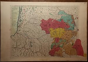 Image du vendeur pour Carte du Barn de La Bigorre de l'Armagnac et des Pays Voisins. Kupferstichkarte mit Flchenkolorit. mis en vente par Antiquariat  Braun