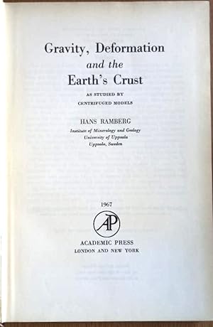 Immagine del venditore per GRAVITY, DEFORMATION AND THE EARTH'S CRUST as Studied by Centrifuged Models venduto da Douglas Books