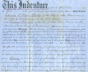 Seller image for New York City, New York 1853 Land Deed for sale by Antipodean Books, Maps & Prints, ABAA