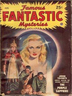 Immagine del venditore per FAMOUS FANTASTIC MYSTERIES: August, Aug. 1948 ("The Purple Sapphire") venduto da Books from the Crypt