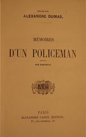 Seller image for Mmoires d'un Policeman for sale by Librairie Bombillon