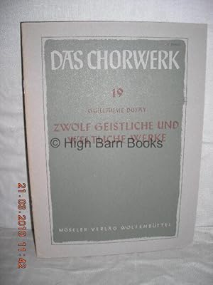 Immagine del venditore per Zwolf Geistliche und Weltliche Werke zu 3 stimmen fur singstimmen und instrumente (Das Chorwerk 19) venduto da High Barn Books