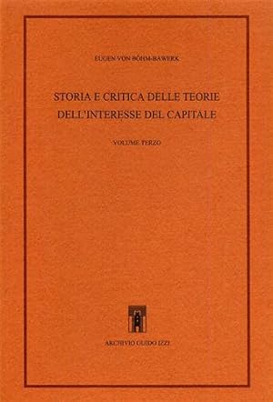 Seller image for Storia e critica delle teorie dell'interesse del capitale. Vol.III. for sale by FIRENZELIBRI SRL