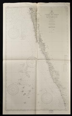 Coast of British India. #1589: Karachi to Bombay including the Gulfs of Cutch and Cambay. (7th. E...