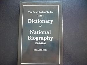 Seller image for The Contributors' Index to the Dictionary of National Biography 1885-1901. for sale by J. King, Bookseller,