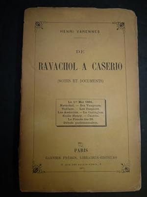 De Ravachol à Casério (notes et documents)