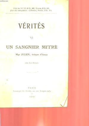 Seller image for VERITES - 6 - UN SANGNIER MITRE for sale by Le-Livre