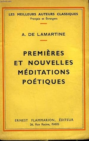 Image du vendeur pour PREMIERES ET NOUVELLES MEDITATIONS POETIQUES. mis en vente par Le-Livre