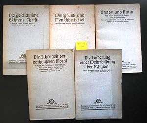 Immagine del venditore per Die Forderung einer Weiterbildung der Religion. u. a. Apologetische Tagesfragen. 5 Hefte. Auf ihre Grundlagen untersucht von Dr. Ludwig Baur, Universittsprpofessor in Tbingen a. N. venduto da Augusta-Antiquariat GbR