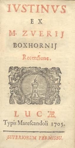 Seller image for IUSTINUS EX M.ZVERIJ BOXHORNIJ RECENSIONE. for sale by studio bibliografico pera s.a.s.