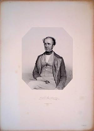 Bild des Verkufers fr Portrait lithograph by J. H. Maguire, signed and dated 1849 in the plate zum Verkauf von Jeremy Norman's historyofscience