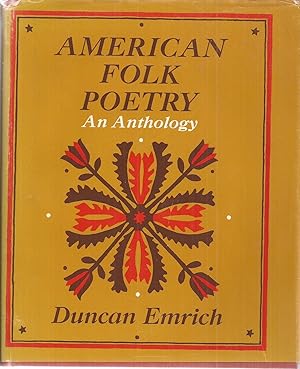 Seller image for American Folk Poetry: An Anthology for sale by Auldfarran Books, IOBA