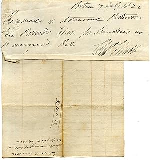 Immagine del venditore per Manuscript Receipt Signed "Chas Chubb" [Charles Chubb, locksmith and ship's ironmonger] to Admiral C.W. Paterson, with itemised list of purchases venduto da Richard M. Ford Ltd