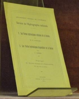 Bild des Verkufers fr Dpartement Fdral de l'Intrieur. Service de l'Hydrologie nationale. I: Les Forces hydrauliques utilises de la Suisse. II: Les forces hydrauliques disponibles de la Suisse. Tir  part du Bull. tech. de la Suisse romande. zum Verkauf von Bouquinerie du Varis
