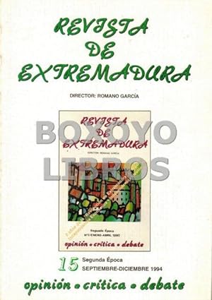 Revista de Extremadura. Cuadernos de investigación y cultura. Segunda época, núm.15 (Septiembre-D...