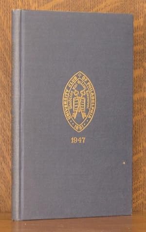 OFFICERS, MEMBERS, CHARTER, BY-LAWS AND RULES OF THE UNIVERSITY CLUB OF PHILADELPHIA, SIXTY-SIXTH...